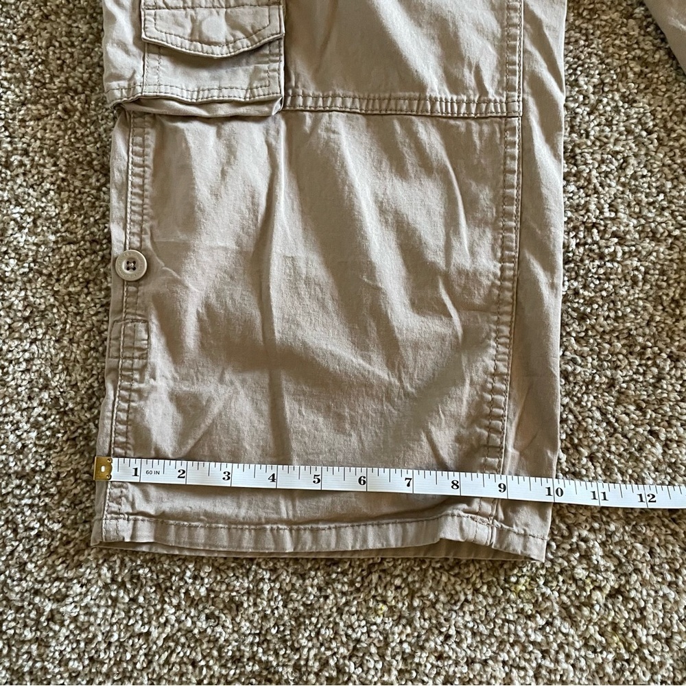 Calvin Klein Jeans Cargo Utility Pants Women’s 8 Khaki Tan Y2K Streetwear Grunge - Picture 13 of 14